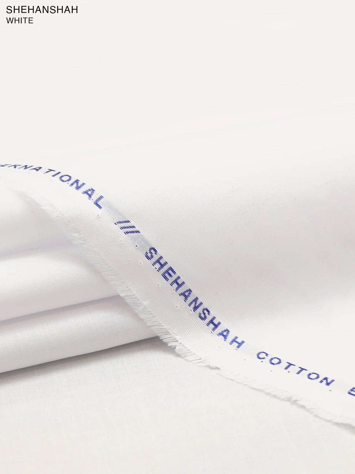 Shahanshah Premium White Cotton – 100% Cotton Unstitched Suit (4.5M) | Hafiz Cloth
